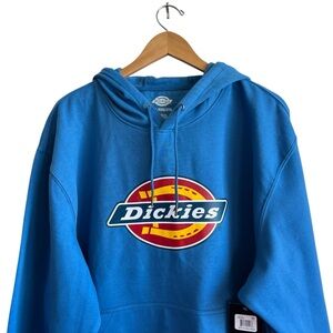 Dickies NWT Relaxed Fit 2XL XXL Blue Fleece Hoodie Hooded Sweatshirt